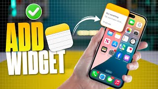 How to Add Note Widget on iPhone Home Screen  Access Notes Quickly on iPhone [upl. by Massingill906]