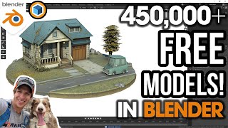 450000 FREE Models in Blender Check out the SketchFab AddOn [upl. by Ruperto]