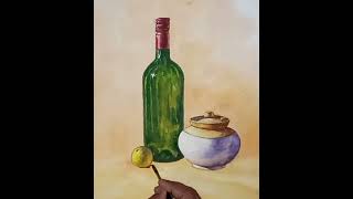 How to draw amp paint still life in watercolour  Object drawing easy step by step [upl. by Gnivre]