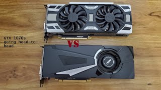 NVIDIA GTX 1070 Blower Cooler VS Open Air [upl. by Meirrak550]