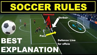 Soccer Rules  Football Rules  Beginner Guide [upl. by Akemehc]