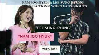 Lee Sung Kyung amp Nam Joo Hyuk Cute Reactions When Fans Tease them after their Break Up [upl. by Tonnie]