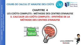 43 Calculer les coûts complets  synthèse de cours [upl. by Musette]