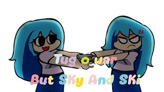 FNf Tug O War But Sky And SKi sing cloud gf reskin  download [upl. by Yrrah]