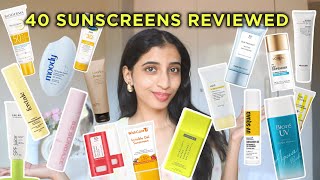 I tried amp Reviewed 40 Sunscreens Available In India  Urvee [upl. by Jacobson533]