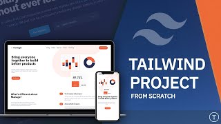 Tailwind Crash Course  Project From Scratch [upl. by Wyler]