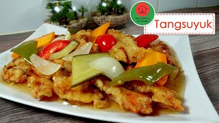 Tangsuyuk  Chicken Tangsuyuk  Korean Sweet And Sour Tangsuyuk Recipe  Naz’s Kitchen amp Lifestyle [upl. by Gerstein]