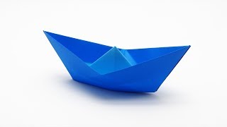 ORIGAMI BOAT Traditional model [upl. by Tiras301]