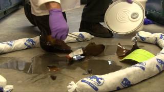 Chemical Spill Cleanup  Absorbent Pads [upl. by Powder]