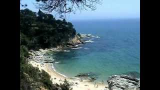 Beach Santa Cristina  Blanes  Lloret de Mar  Spain [upl. by Ikiv]