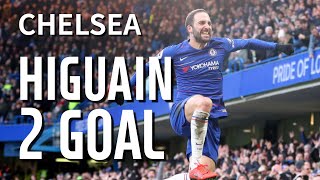 higuain first 2 goals ● chelsea [upl. by Onibla]