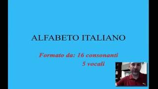 Lezione 1  Alfabeto italiano [upl. by Stelmach507]