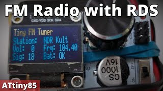 TinyFMradio  FM Radio with RDS  ATtiny85 [upl. by Ahsiruam353]