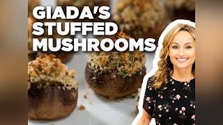 Giada De Laurentiis Stuffed Mushrooms  Everyday Italian  Food Network [upl. by Olzsal]