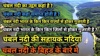 चंबल नदी की संपूर्ण जानकारी  Chambal nadi ka udgam sthal  complete information chambal river [upl. by Nerdna445]