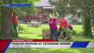 ReBuilding Together St Louis and Home Depot making repairs at veterans homes [upl. by Nnov]