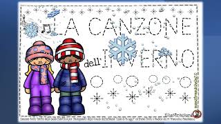 LA CANZONE DELLINVERNO DA CANTARE E COLORARE [upl. by Nossah]