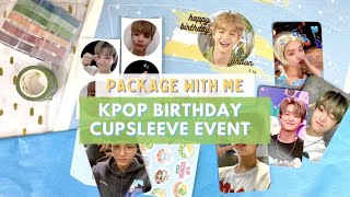 ✦ package a kpop birthday cupsleeve event with me TREASURE Jihoon ✦ [upl. by Nylrebmik852]