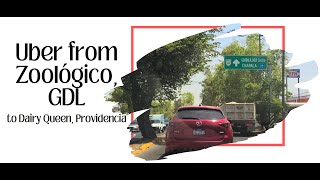 Uber ride from Zoológico Guadalajara to Dairy Queen Providencia – Expat Family Trip [upl. by Huston]