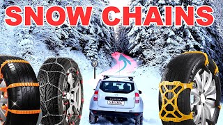 SNOW CHAIN comparison TEST  Which is the best [upl. by Irwinn527]