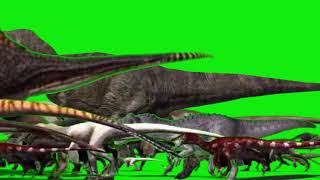 Dinosaur Stampede From Meteor Green Screen Extended Opening [upl. by Nandor916]