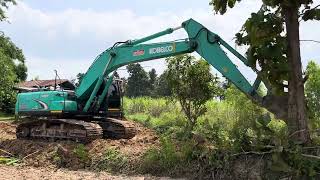 Ep15 Kobelco sk 2008 super xm ขุดลอกสระเก่า [upl. by Delphina]