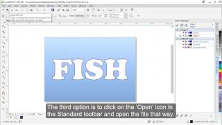 Open and import native CorelDRAW CDR files [upl. by Ferrel]