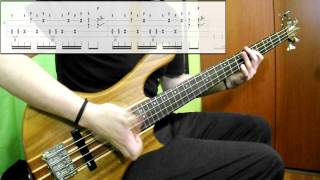 Mudvayne  Death Blooms Bass Cover Play Along Tabs In Video [upl. by Gurevich]