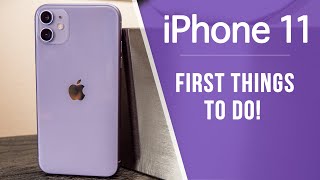 iPhone 11  First 13 Things To Do [upl. by Erreit]