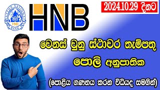 HNB Bank Fixed Deposit Rates 2024 [upl. by Ellenor]