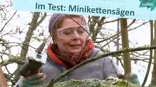 MiniKettensägen im Praxistest  MDR Garten [upl. by Nneb]