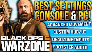 WARZONE All BEST SETTINGS You NEED To Use BO6 WARZONE Best Controller Graphics amp Audio Settings [upl. by Ahsin]