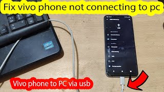 How to connect vivo phone to pc via usb [upl. by Astiram]