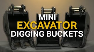 MINI EXCAVATOR DIGGING BUCKETS  Rhinox Group [upl. by Svoboda340]