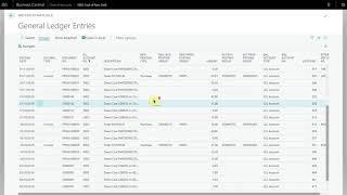 How to view the General Ledger Entries of a particular GL Account in Business Central [upl. by Mihar698]