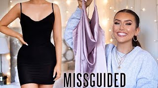 HUGE TRY ON MISSGUIDED HAUL 2019  10 OUTFITS I LOVE MYSELF IN ad  Hannah Renée [upl. by Molini]