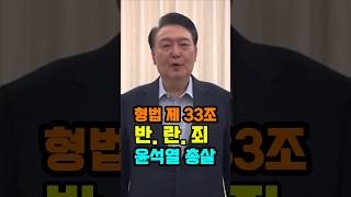 대법원 판결 형법 33조 적용시 윤석열 총살 [upl. by Stets226]