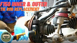 2004 F150 Tie Rods Inner and Outer Replacement DIY [upl. by Akilegna130]