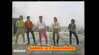 Menudo 1985  Sabes a Chocolate  Charlie Ray Roy Robby y Ricky Martin [upl. by Gannie565]