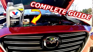 COMPLETE GUIDE  2020 Mazda CX 9 Oil amp Filter Change [upl. by Mychael]