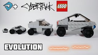 LEGO Tesla Cybertruck EVOLUTION  Tutorial  EASY [upl. by Aniled]