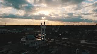 Drone shot Beringen Mijn moskee [upl. by Yddeg]