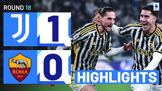 JUVENTUSROMA 10  HIGHLIGHTS  Juventus edge closer to top of the table  Serie A 202324 [upl. by Guise]