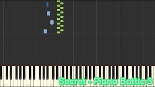 Secret  Piano Battle 3Piano Tutorial Synthesia [upl. by Rodrick]