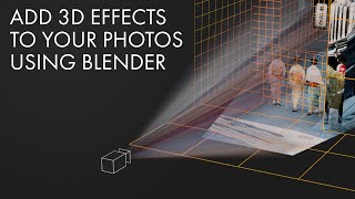 Add 3D Effects to Your Photos with Camera Projection Mapping in Blender 28 [upl. by Kwarteng]