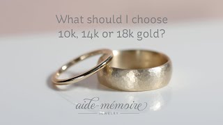 What should I choose 10k 14k or 18k gold [upl. by Mitchiner]