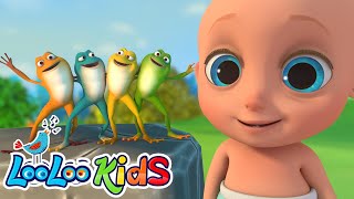 The Little Green Frog  KIDS Songs Fun Mix  LooLoo Kids Nursery Rhymes [upl. by Akimot]