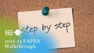 202223 FAFSA Walkthrough [upl. by Klarrisa]