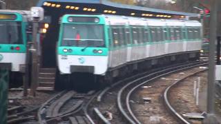 RATP Metro Paris  Automatic return  Retournement automatique des trains à Châtillon  Montrouge [upl. by Garratt]