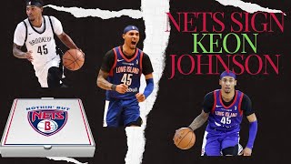 Nets Sign Summer League Sensation Keon Johnson to twoyear partially guaranteed deal [upl. by Bryna]